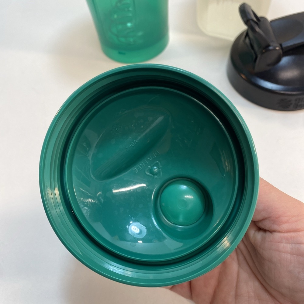 Blender Bottle 28oz Classic Black Loop Lid Clear Green Vitality For Life Lot‎ 2 - Picture 7 of 9